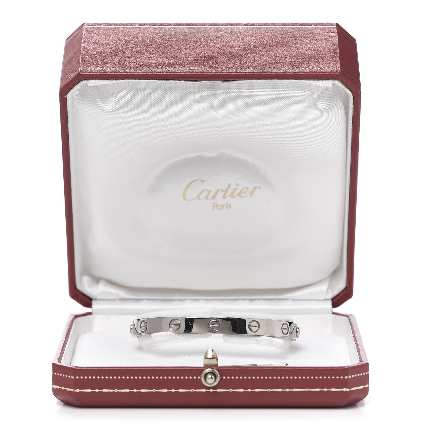 Cartier 18K White Gold LOVE Bracelet 17 8 of 8