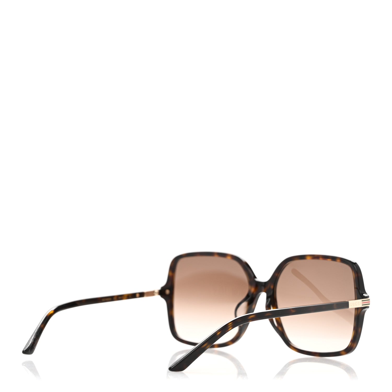 Gucci Acetate Square Frame Web Sunglasses GG1448SA Tortoise 4 of 9