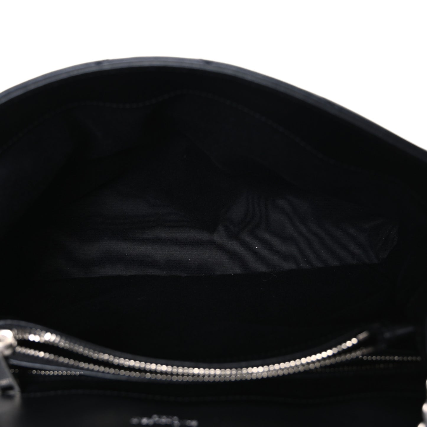 Calfskin Y Quilted Monogram Medium Loulou Chain Satchel Black