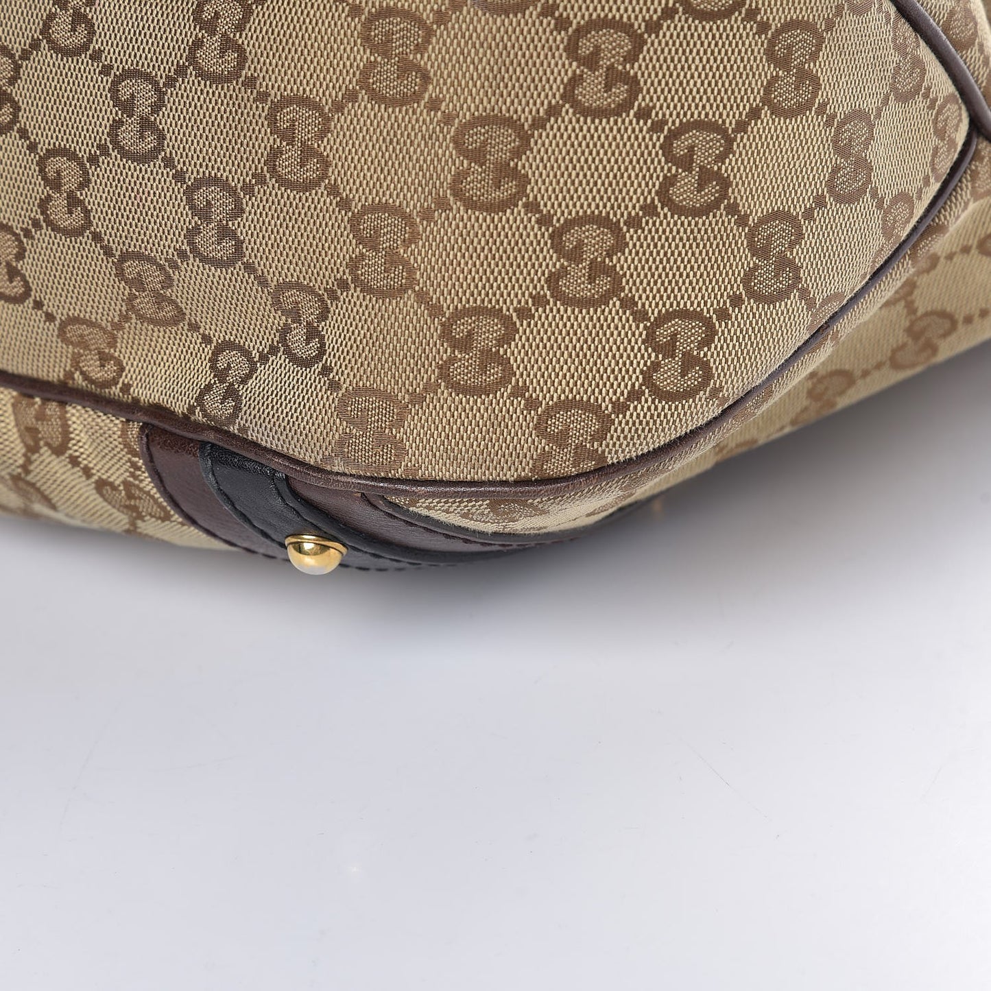 Monogram Interlocking G Tote Dark Brown