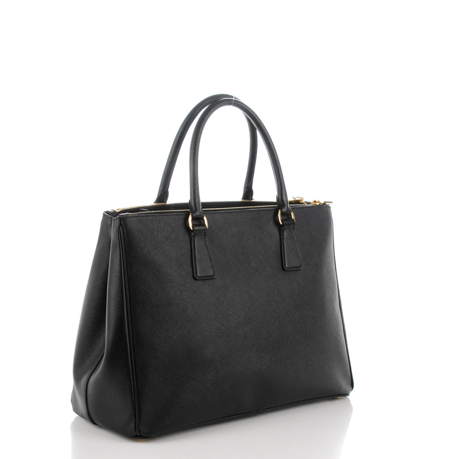 Prada Saffiano Medium Galleria Double Zip Tote Black 3 of 8