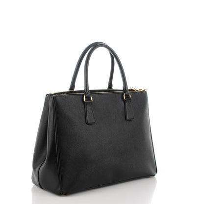 Prada Saffiano Medium Galleria Double Zip Tote Black 3 of 8