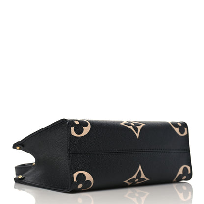 Louis Vuitton Empreinte Monogram Giant Onthego PM Black Beige 4 of 9
