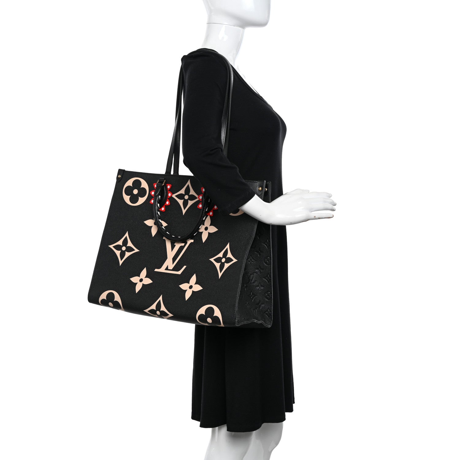 Louis Vuitton Empreinte Monogram Giant Crafty Onthego GM Black Creme 2 of 9