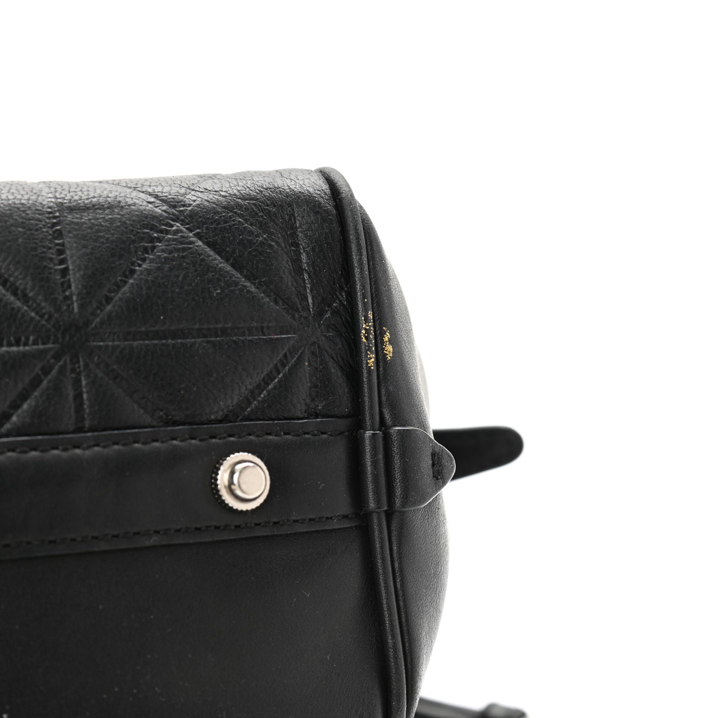 Calfskin Quilted Small Ryder Satchel Black