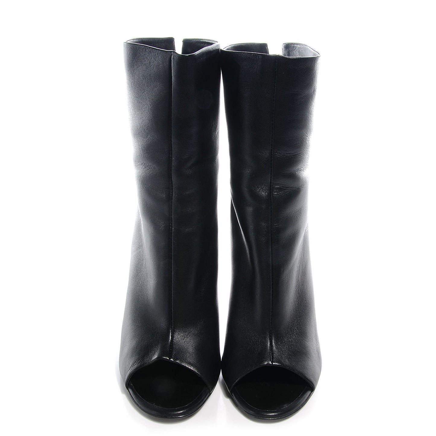GIUSEPPEZANOTTILeatherColorBlockPeepToeHeels38.5Black