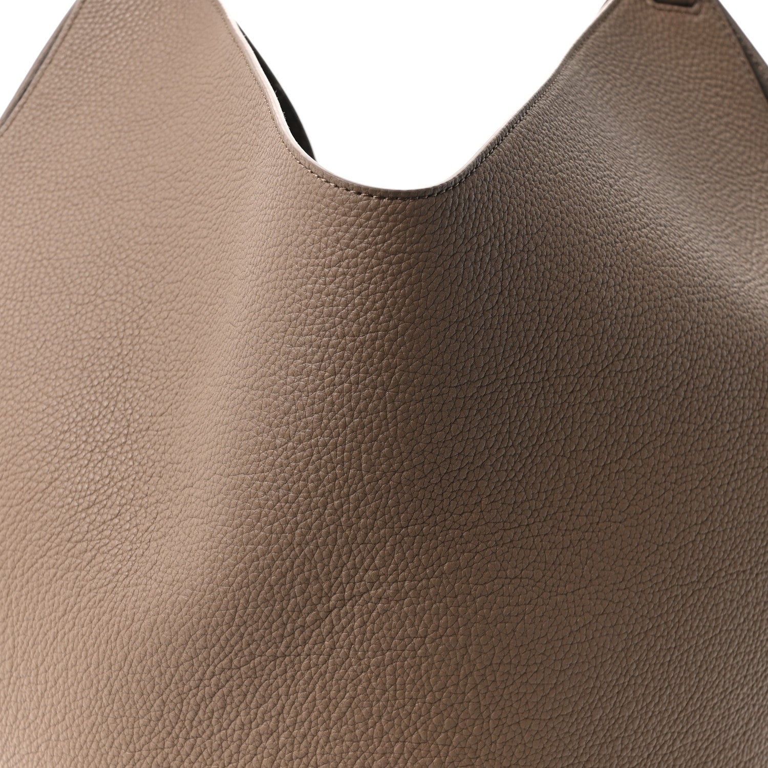 Khaite Pebbled Sport Calfskin Medium Lotus Tote Mokka 7 of 9
