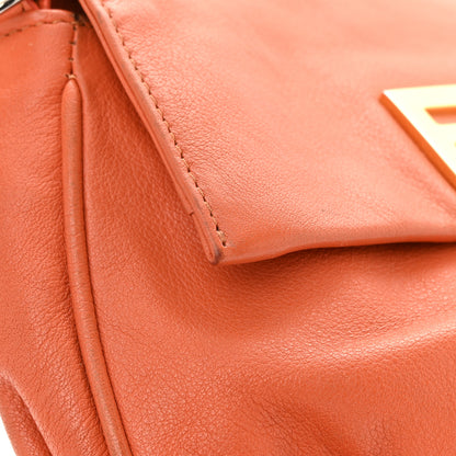 Fendi Vitello Flamingo Fendista Pouchette Crossbody Arancio 20 of 22