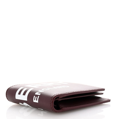 Burberry Calfskin Logo Ronan Bi-Fold Wallet Oxblood 4 of 6