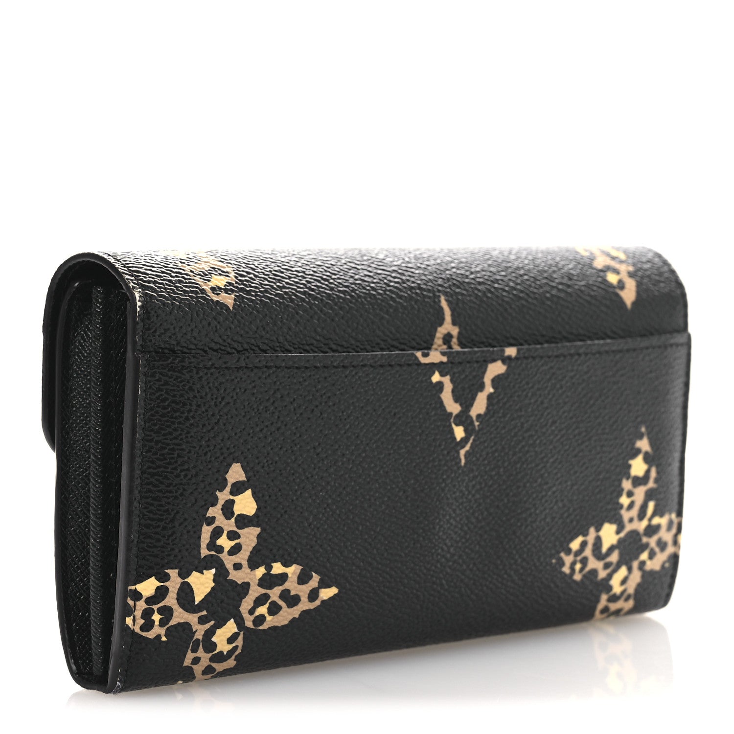 Louis Vuitton Monogram Giant Jungle Sarah Wallet Black 3 of 9