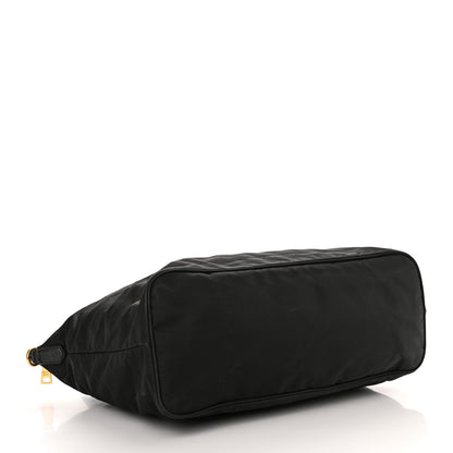 Prada Tessuto Nylon Saffiano Tote Black 4 of 14