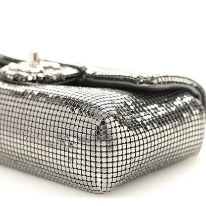 Chanel Faded Metallic Mesh Extra Mini Flap Silver 10 of 10