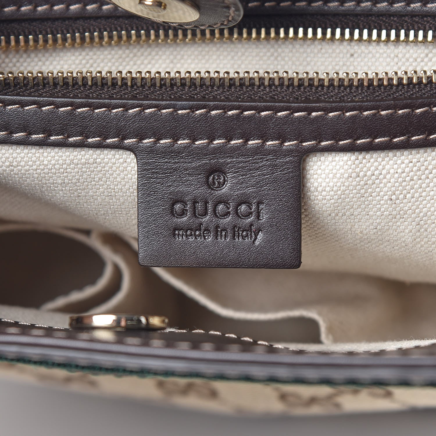 Gucci Monogram Web Medium Mayfair Tote Dark Brown 6 of 14