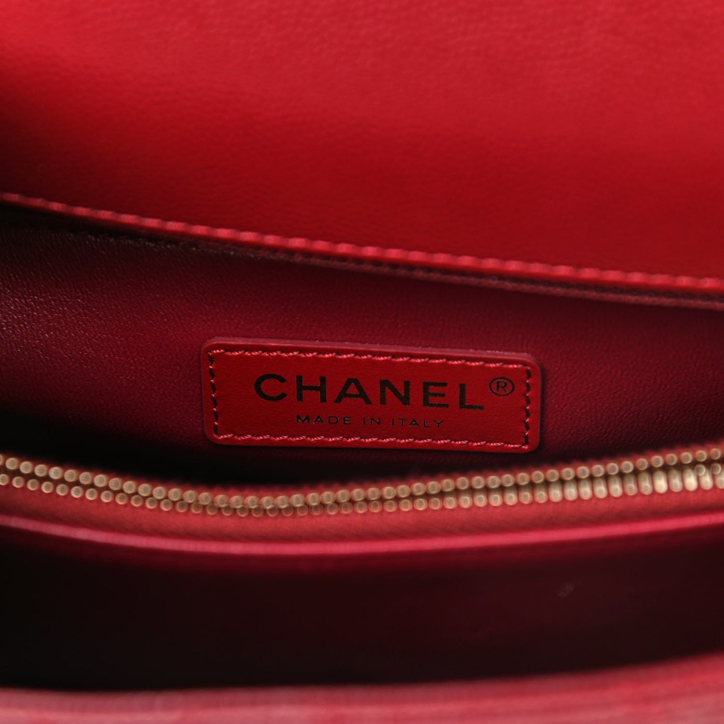 Caviar Lizard Embossed Quilted Small Coco Handle Flap Burgundy