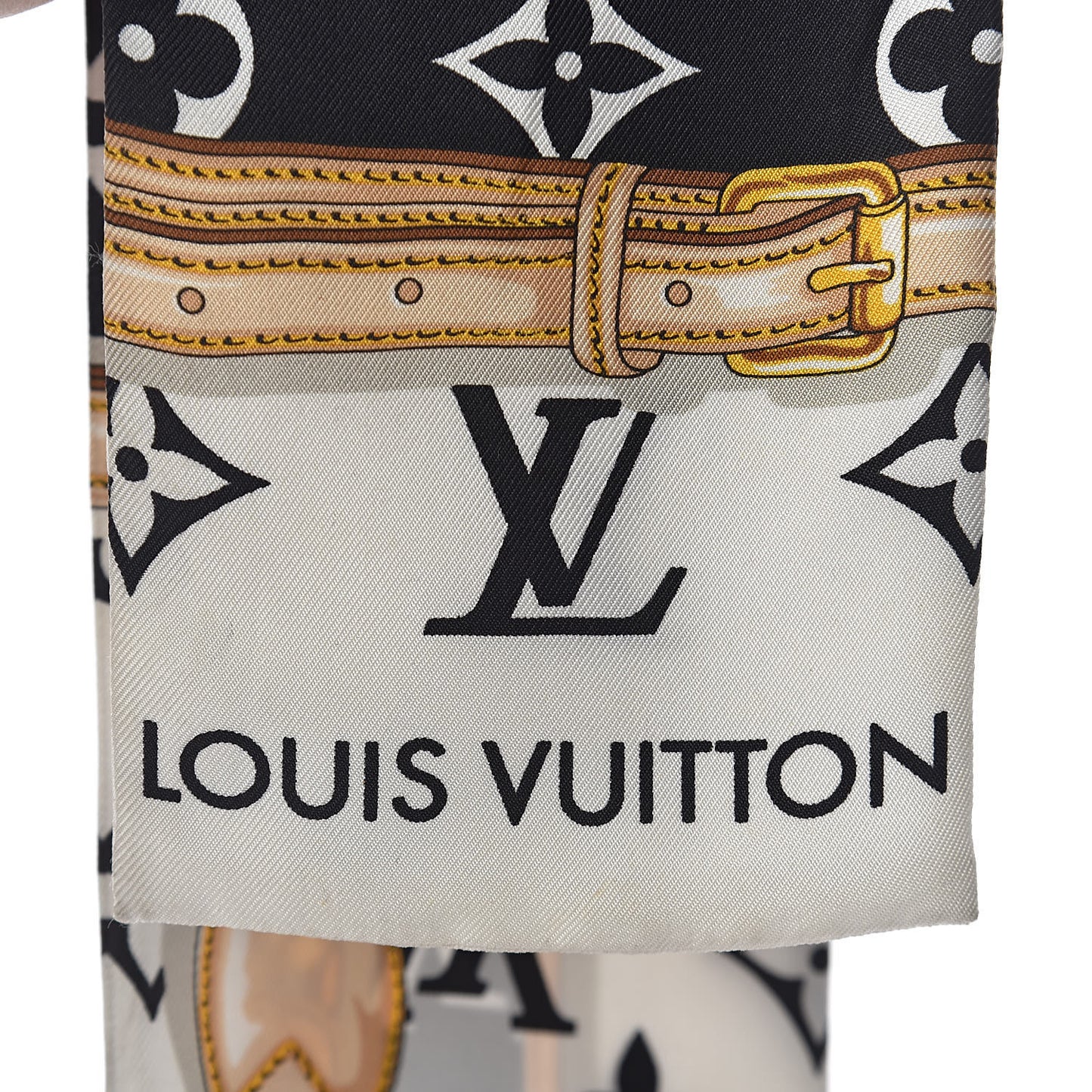 Silk Monogram Confidential Bandeau Black