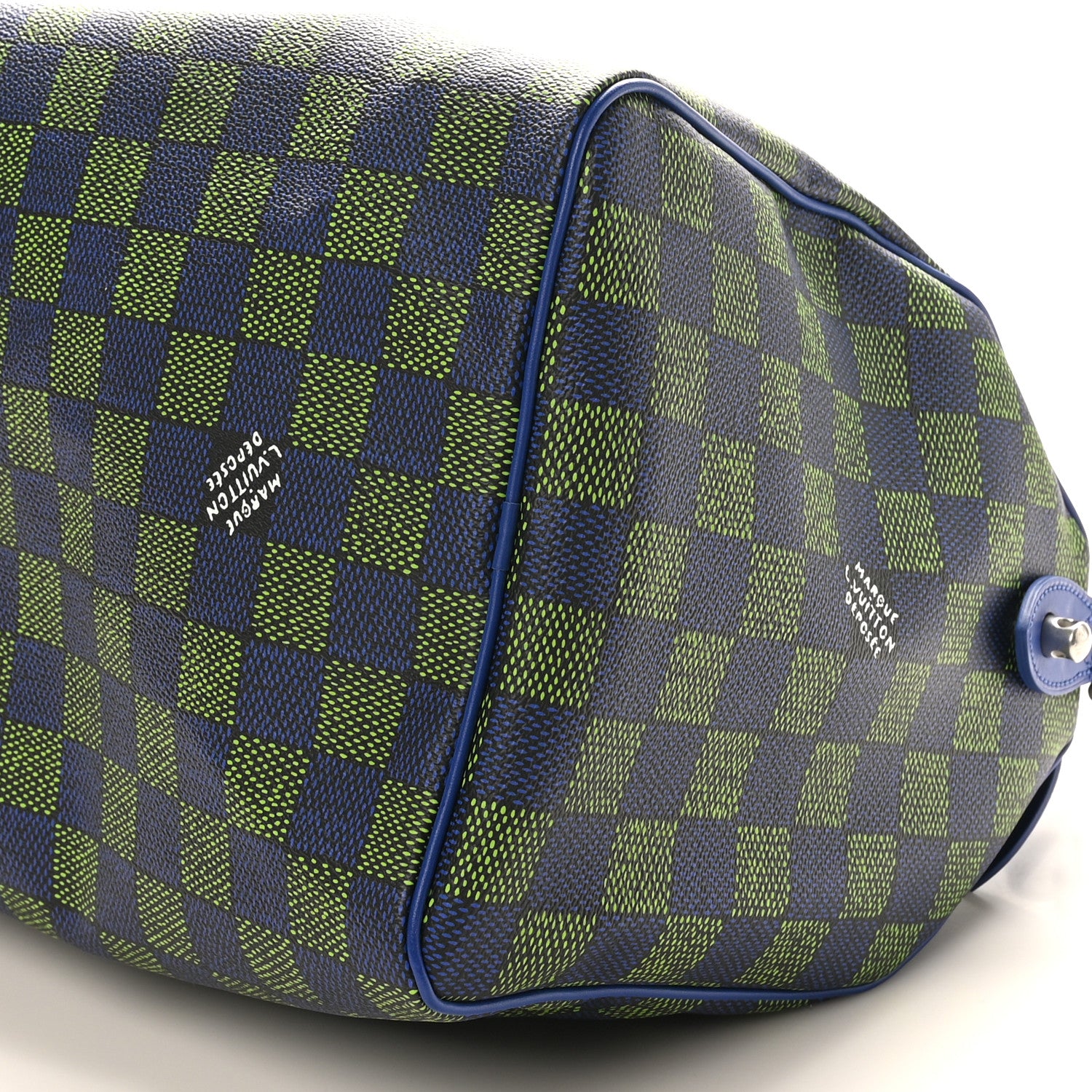 Louis Vuitton Damier Heritage Speedy Bandouliere 40 Blue Green 8 of 8