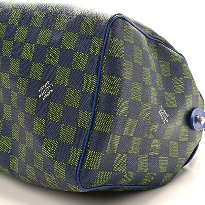 Louis Vuitton Damier Heritage Speedy Bandouliere 40 Blue Green 8 of 8