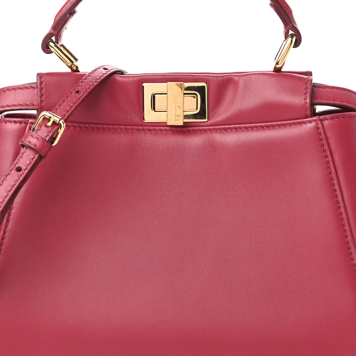 Nappa Mini Peekaboo Iconic Satchel Amarena