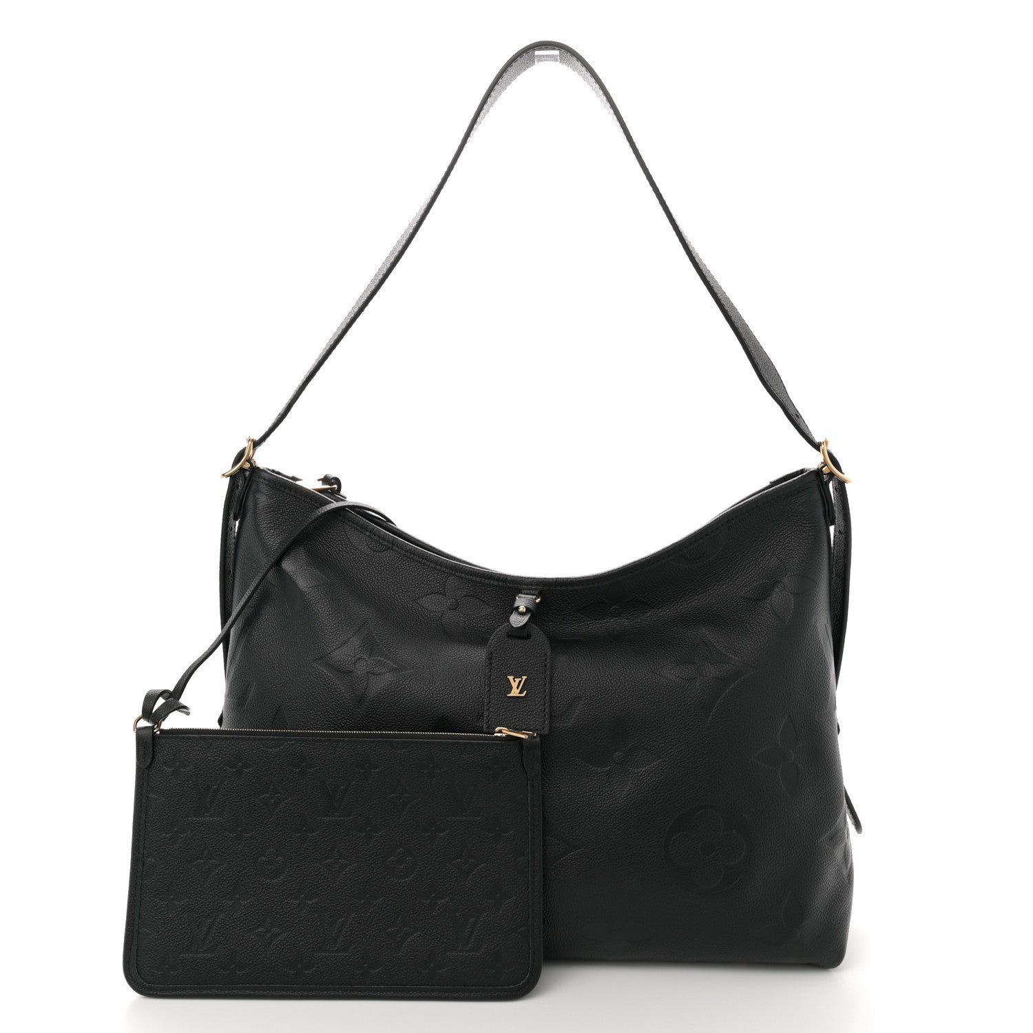 Louis Vuitton Empreinte Monogram Giant CarryAll MM Black 3 of 11