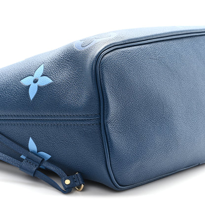 Louis Vuitton Empreinte Monogram Giant Neverfull MM Degrade Bleu 9 of 10