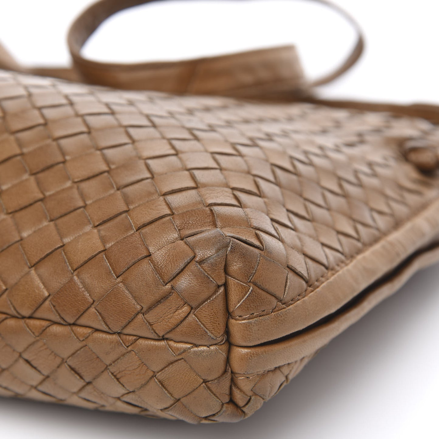 Nappa Intrecciato Nodini Crossbody Messenger Noce