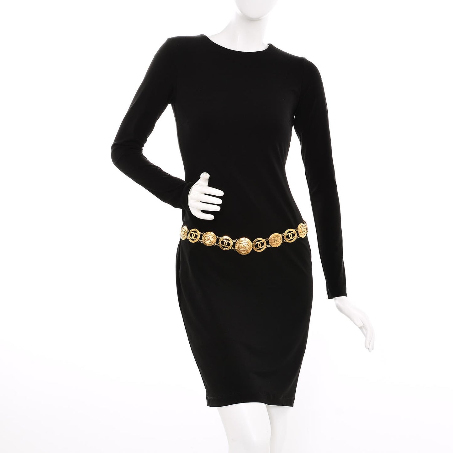 CC Medallion Chain Belt Gold