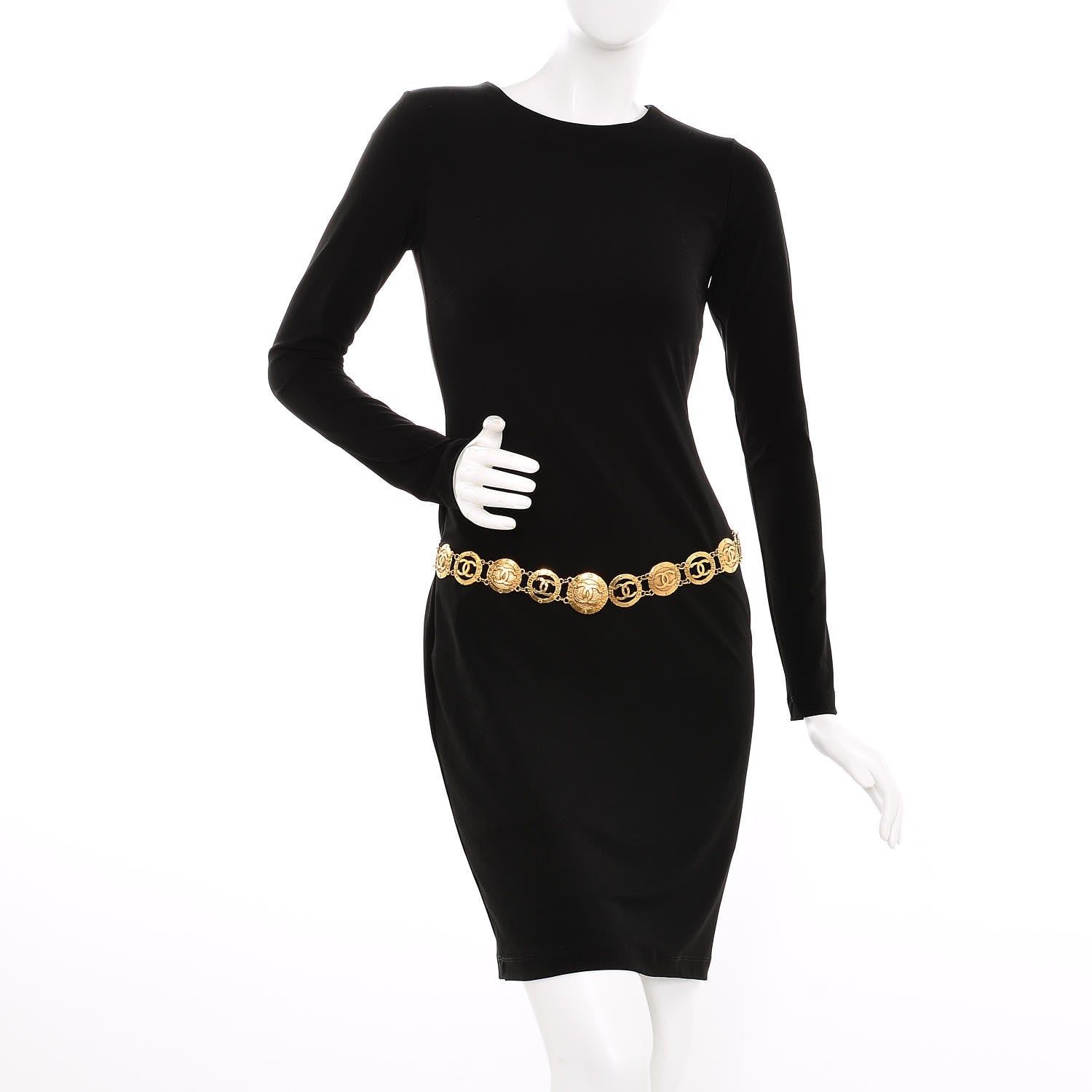 Chanel CC Medallion Chain Belt Gold 2 of 5