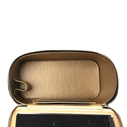 Chanel Lambskin Quilted Pearl Crush Small Vanity Case With Chain Black 6 of 11