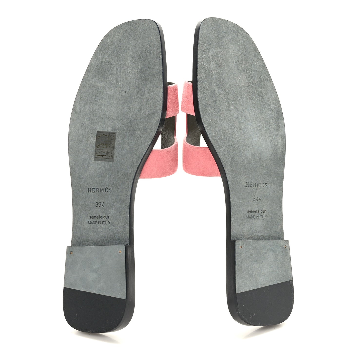 Suede Goatskin Oran Sandals 39.5 Rose Du Desert