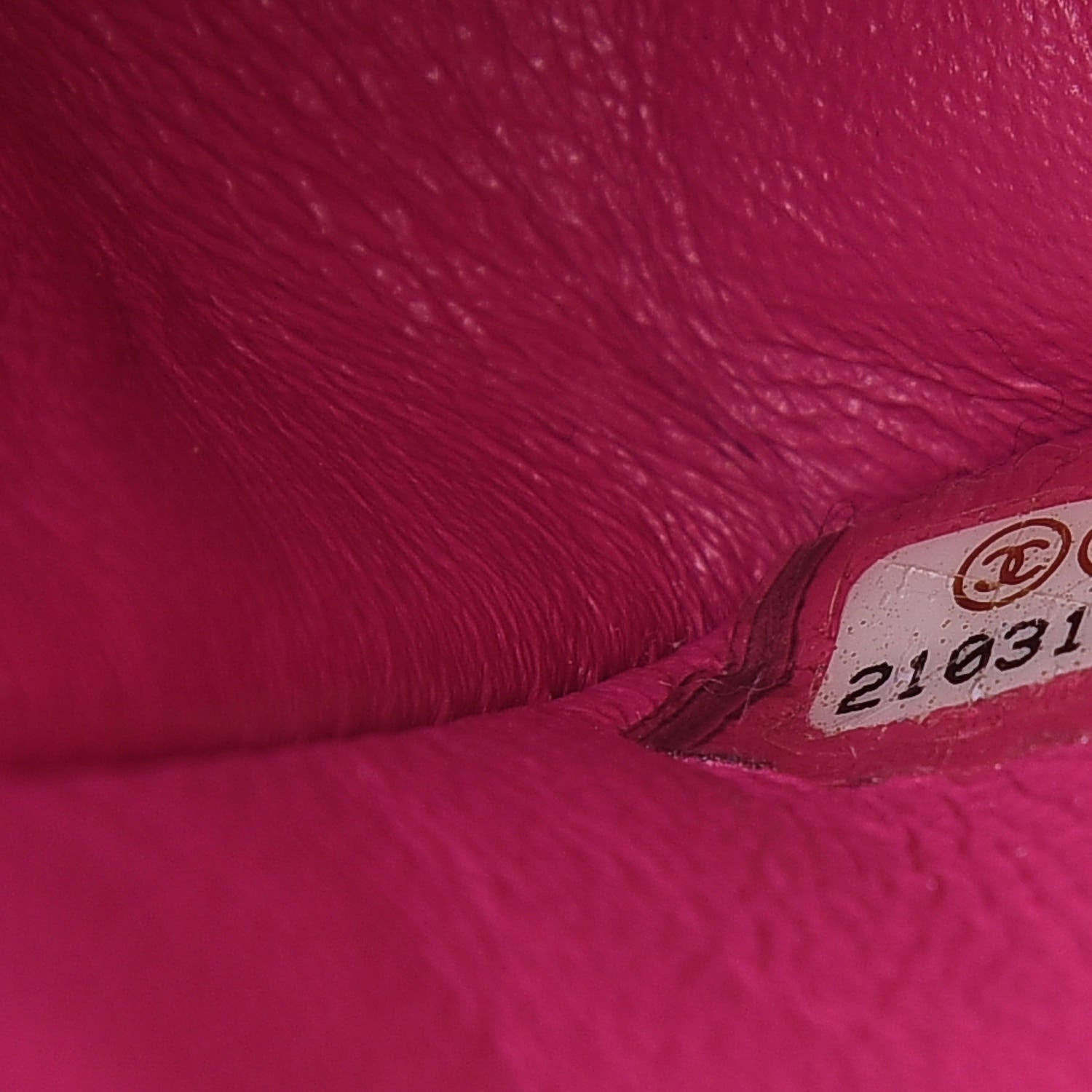 Chanel Lambskin Chevron Quilted Mini Rectangular Flap Pink 7 of 11