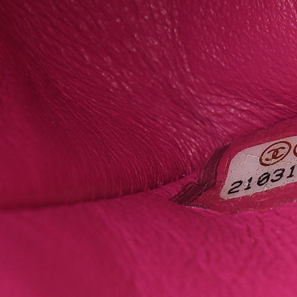 Chanel Lambskin Chevron Quilted Mini Rectangular Flap Pink 7 of 11