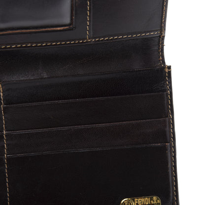 Fendi Zucca Continental Wallet Tobacco 9 of 12