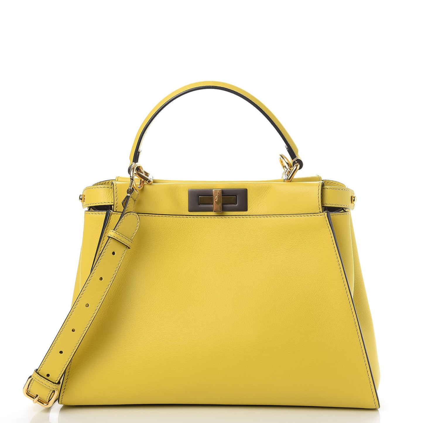 Vitello Seta Medium Peekaboo Iconic Satchel Cedro