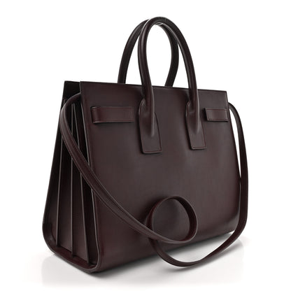 Saint Laurent Calfskin Small Sac De Jour Bordeaux 3 of 19