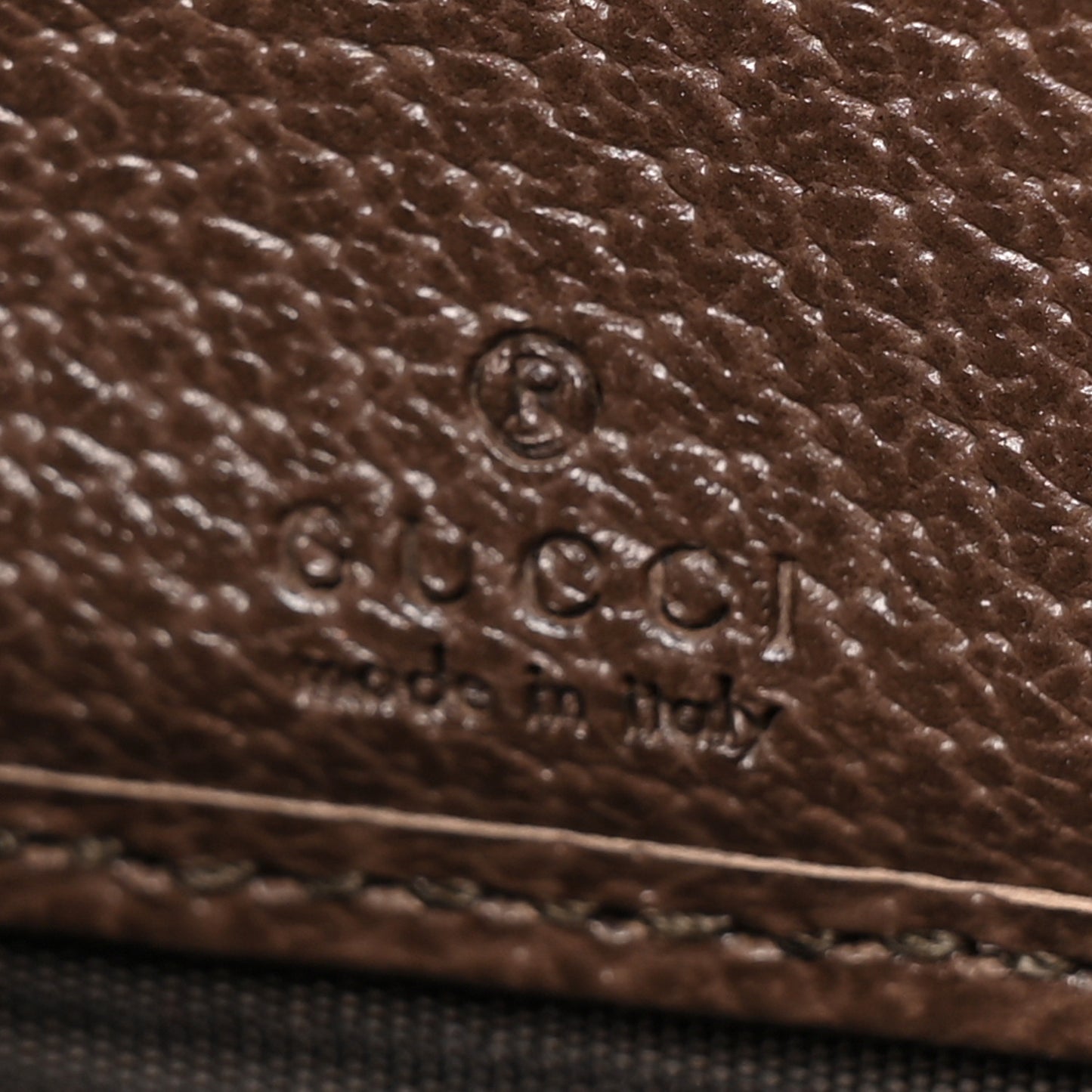 GG Supreme Monogram Web Ophidia Zip Around Wallet Brown