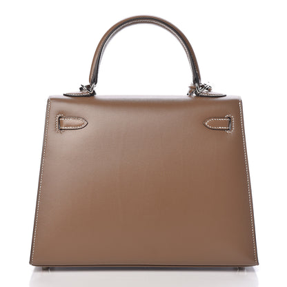 Hermes Tadelakt Kelly Sellier 25 Etoupe 4 of 35