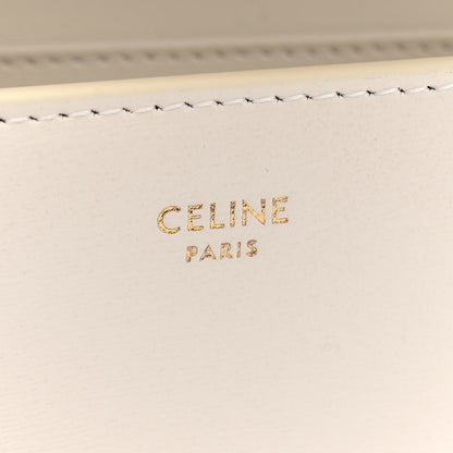 Celine Shiny Calfskin Triomphe Margo Wallet on Chain White 6 of 12