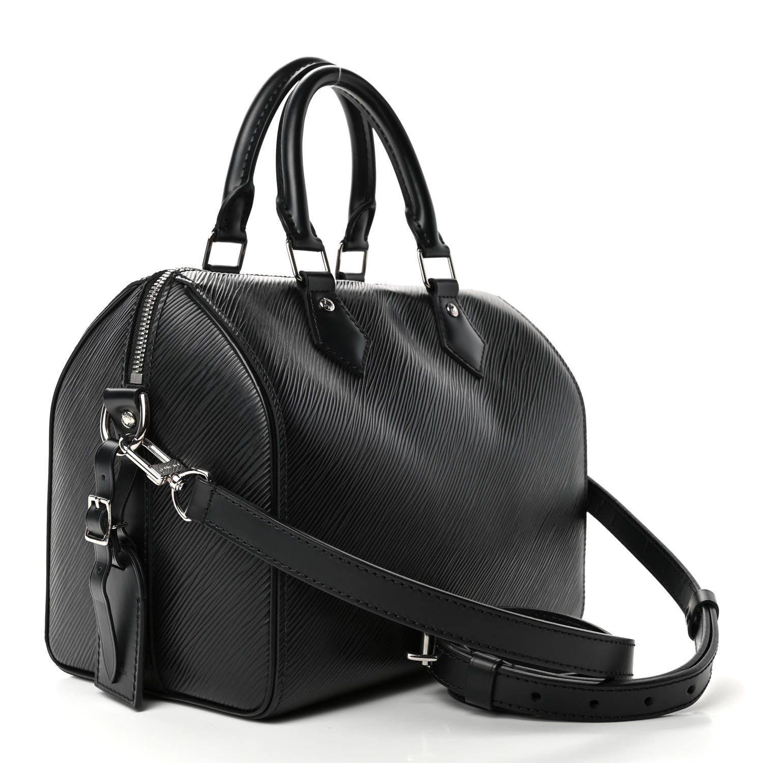 Louis Vuitton Epi Speedy Bandouliere 25 Black 2 of 4