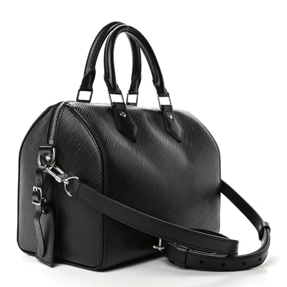 Louis Vuitton Epi Speedy Bandouliere 25 Black 2 of 4