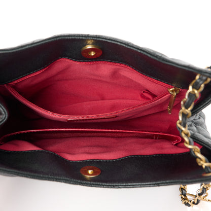 Chanel Caviar Quilted Wavy CC Hobo Black 5 of 13