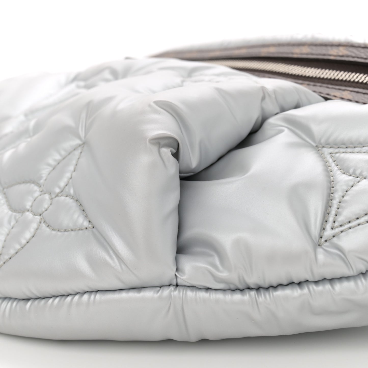 Econyl Monogram Pillow BumBag Silver