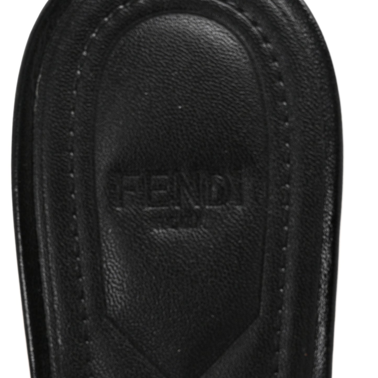 Vitello Cuoio FFold Sandals 38 Black
