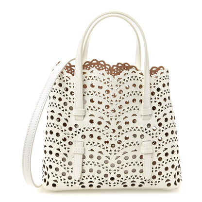 Alaia Calfskin Vienne Wave Mina 20 Bag Blanc Optique 1 of 10