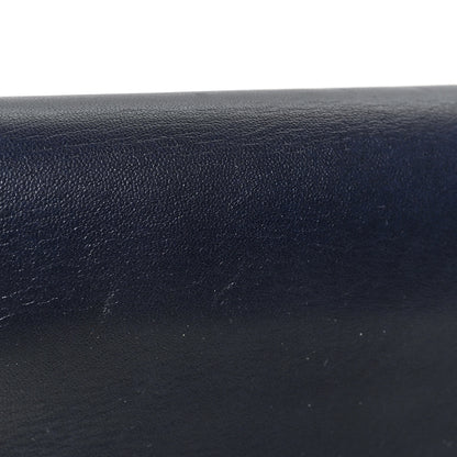 Chanel Lambskin Quilted CC Unchained Clutch Navy 11 of 12