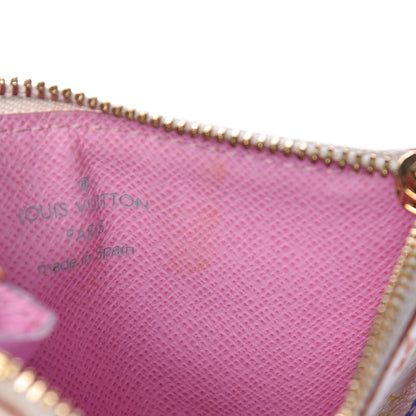 Louis Vuitton Monogram Multicolor Key Pouch White Litchi 8 of 11