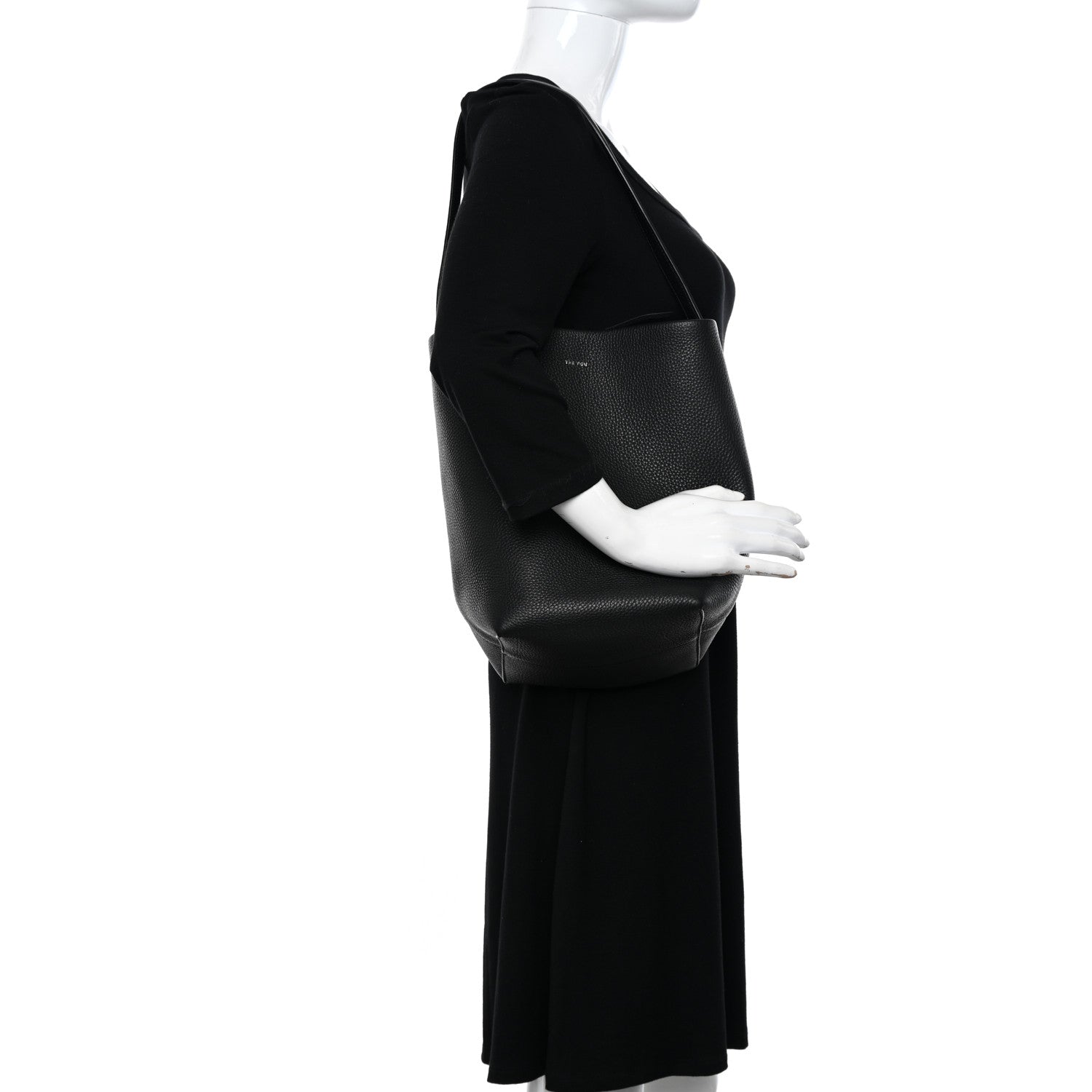 The Row Grained Calfskin Medium N/S Park Tote Black 2 of 9
