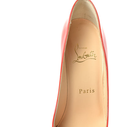 Christian Louboutin Patent Pigalle Follies 100 Pumps 35.5 Poppy 8 of 10