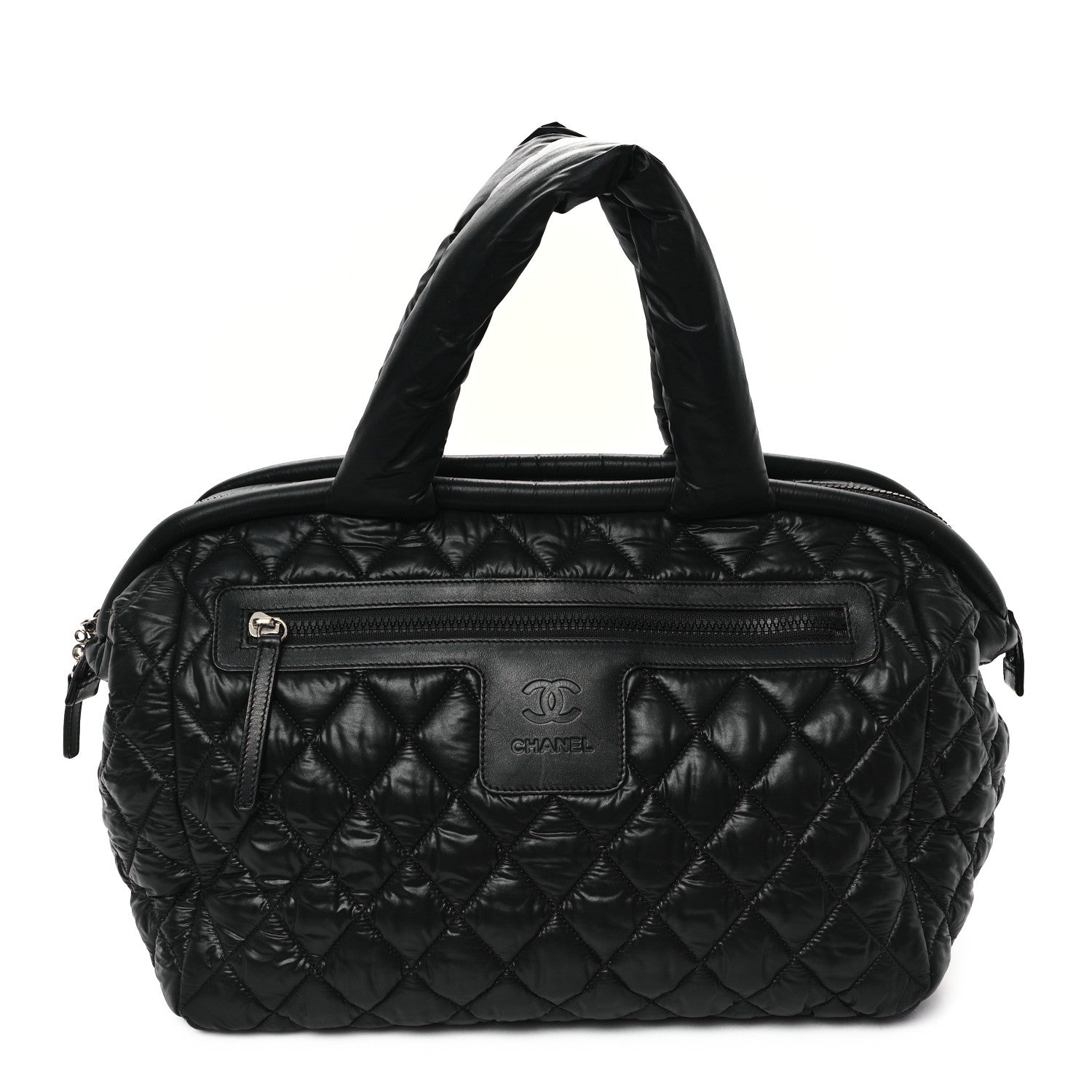 Chanel Nylon Quilted Large Coco Cocoon Tote Black 1 of 12