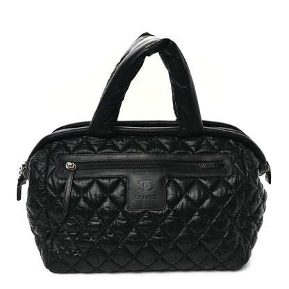 Chanel Nylon Quilted Large Coco Cocoon Tote Black 1 of 12