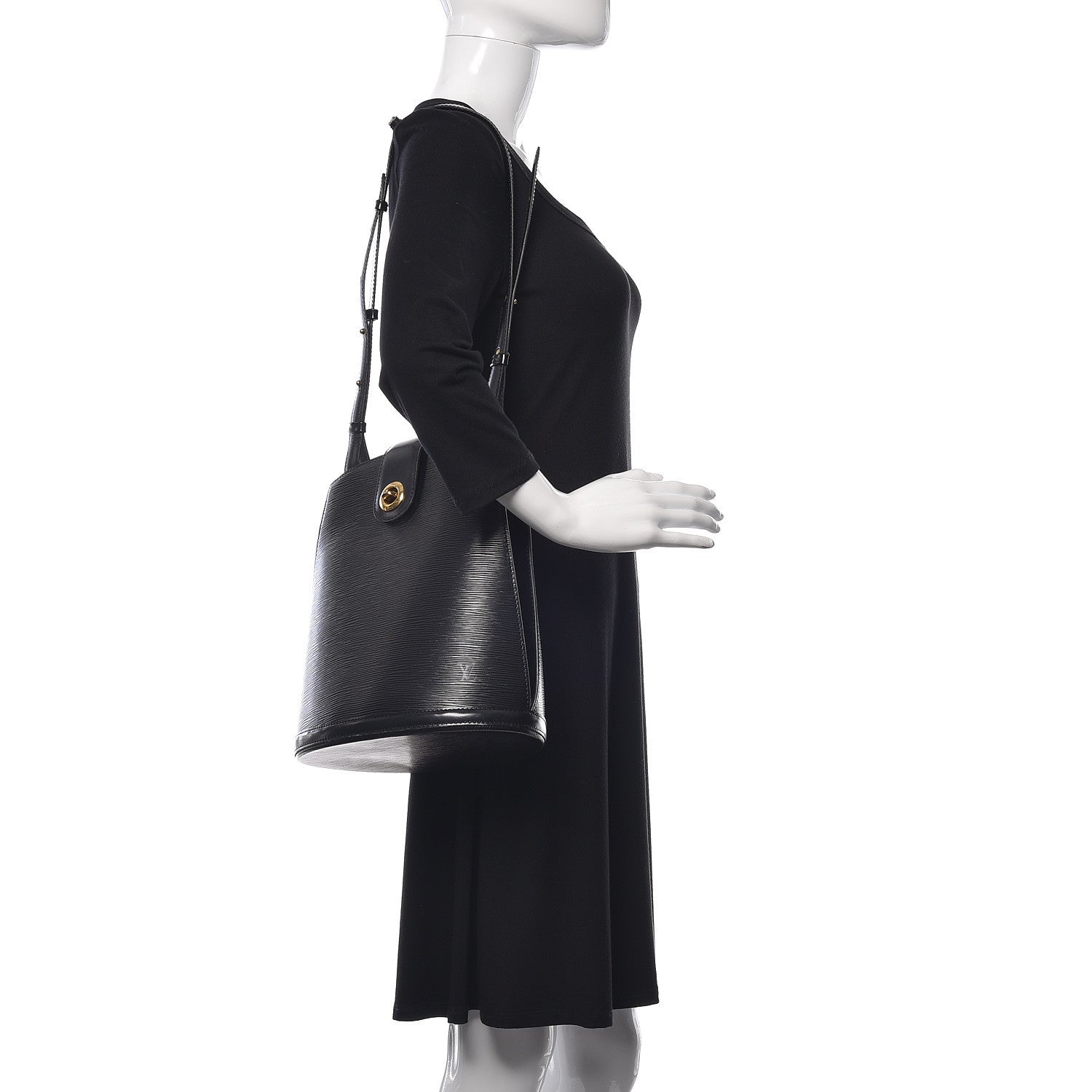 Louis Vuitton Epi Cluny Black 2 of 10